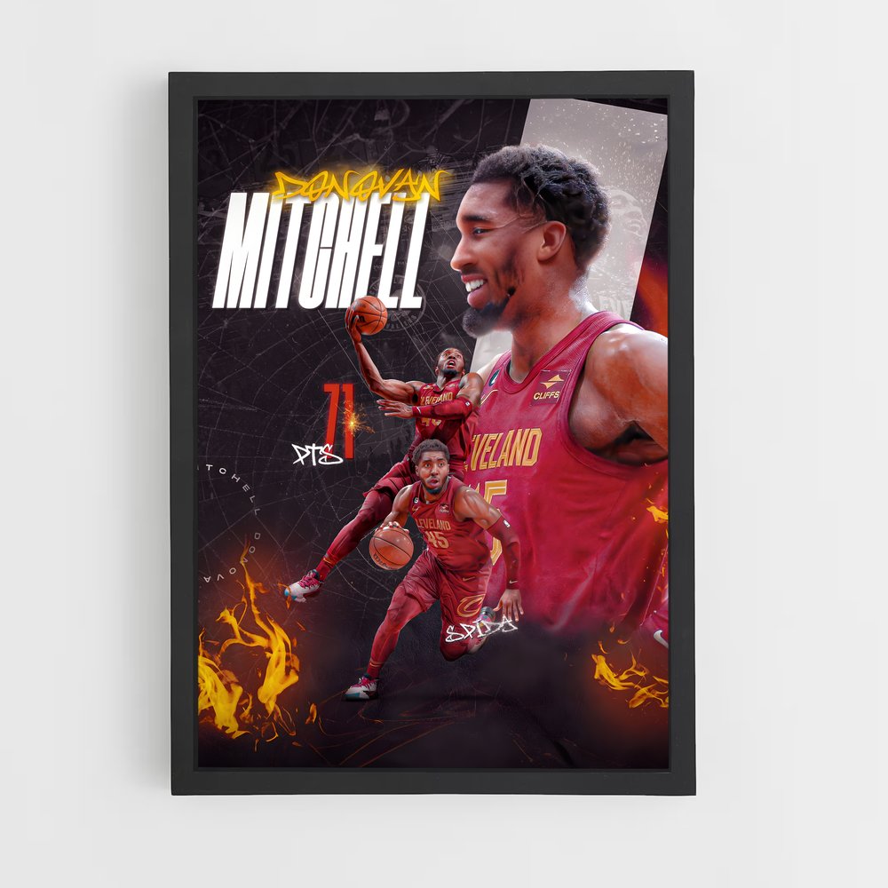 Poster Cleveland cavaliers splendeur – affiche Basketball (vue 2)